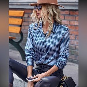 Button Up Satin Shirt